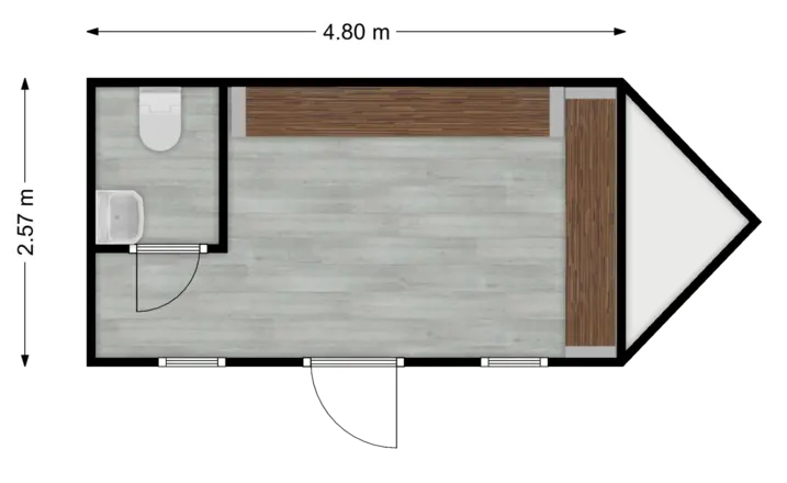 Oficina Móvil 4.8m con Baño